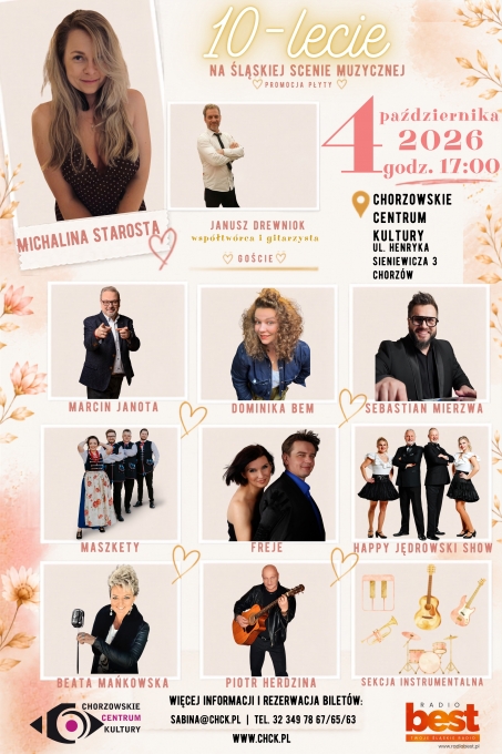 ChCK: Koncert Michalina Starosta – 10 lat na śląskiej scenie muzycznej
